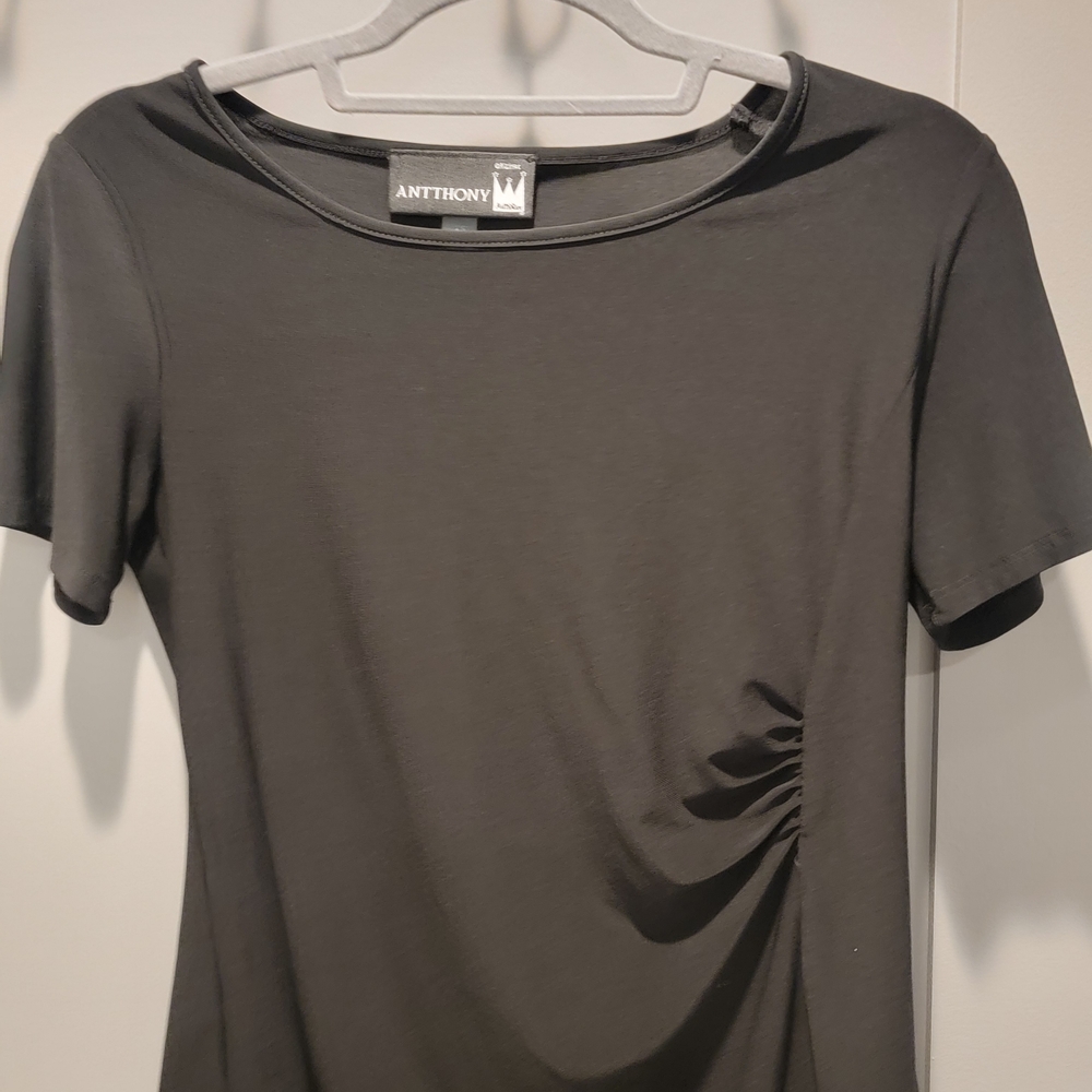 Antthony Women's Charcoal Short Sleeve Top